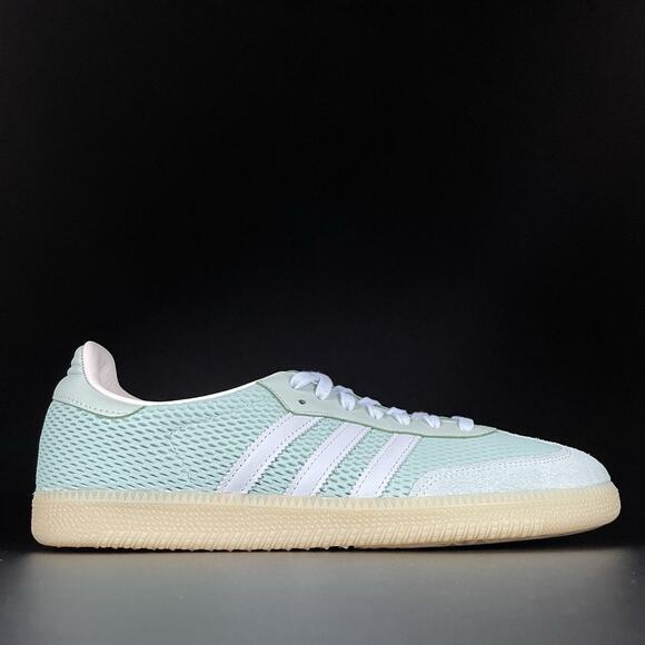 Adidas Originals Samba OG Men’s 11 Hazy Green Sky Tint Off White Sneakers JI3179 - Picture 6 of 10